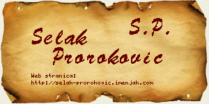 Selak Proroković vizit kartica